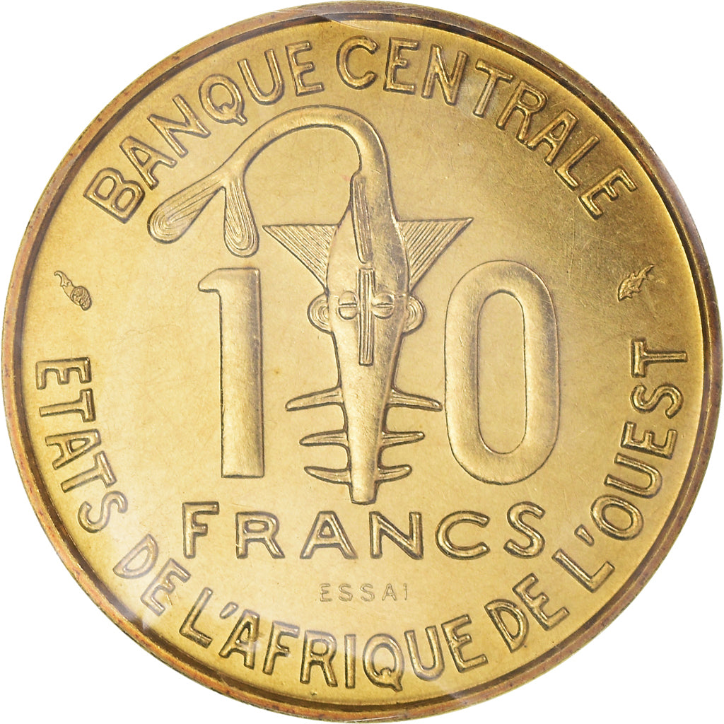 Moneta, Stati dell'Africa occidentale, 10 Francs, 1981, Paris, ESSAI, FDC