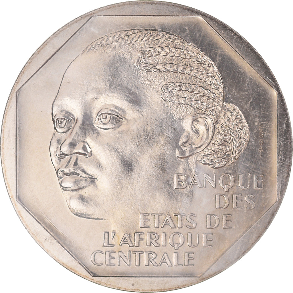 Coin, Congo Republic, 500 Francs, 1985, Paris, ESSAI, MS(65-70), Nickel, KM:E5