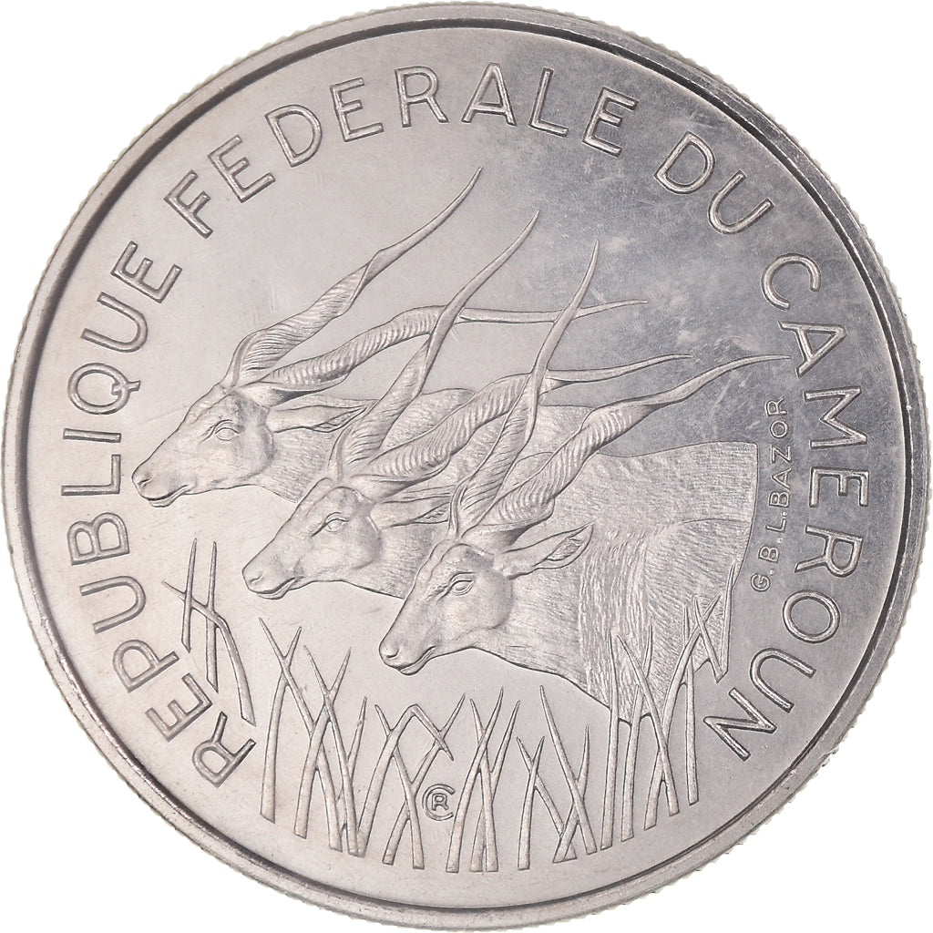 Coin, Cameroon, 100 Francs, 1971, Paris, ESSAI, MS(65-70), Nickel, KM:E13