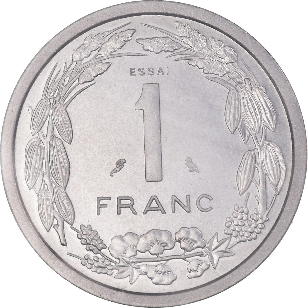 Coin, EQUATORIAL AFRICAN STATES, Franc, 1969, Paris, ESSAI, MS(65-70)