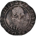 Moneta, Francja, Franc au Col Plat, 1581, Bayonne, VF(20-25), Srebro