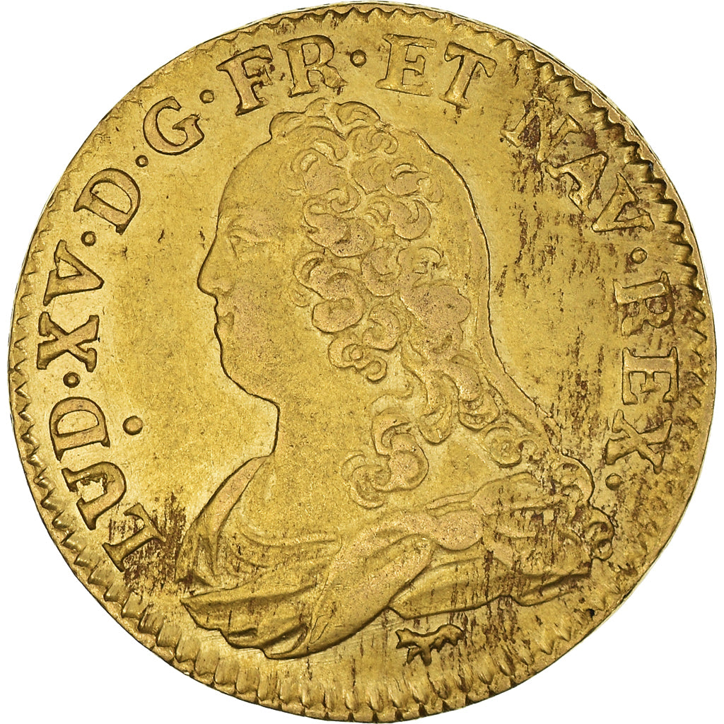 Münze, Frankreich, Louis XV, Louis d'or aux lunettes, Louis d'Or, 1726, Paris