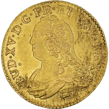 Moneda, Francia, Louis XV, Louis d'or aux lunettes, Louis d'Or, 1726, Paris