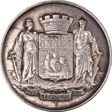 France, Token, Savings Bank, 1821, AU(50-53), Silver, Jacqmin:53
