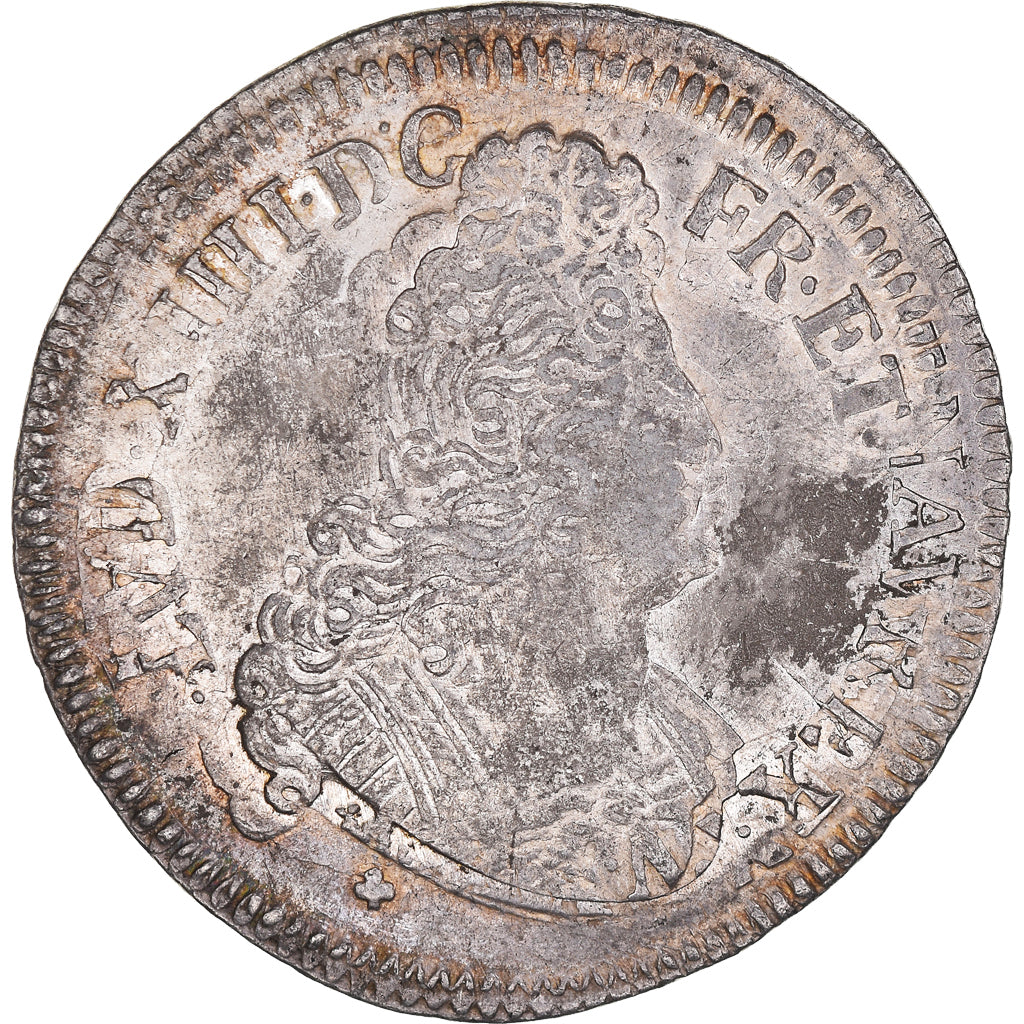 Coin, France, 1/2 Ecu, 1704, Uncertain Mint, VF(30-35), Silver, Gadoury:194
