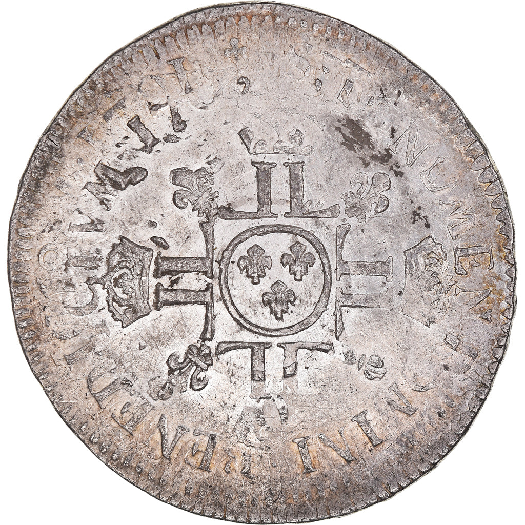 Coin, France, 1/2 Ecu, 1704, Uncertain Mint, VF(30-35), Silver, Gadoury:194
