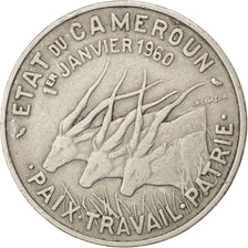 Moneta, Camerun, 50 Francs, 1960, MB+, Rame-nichel, KM:13