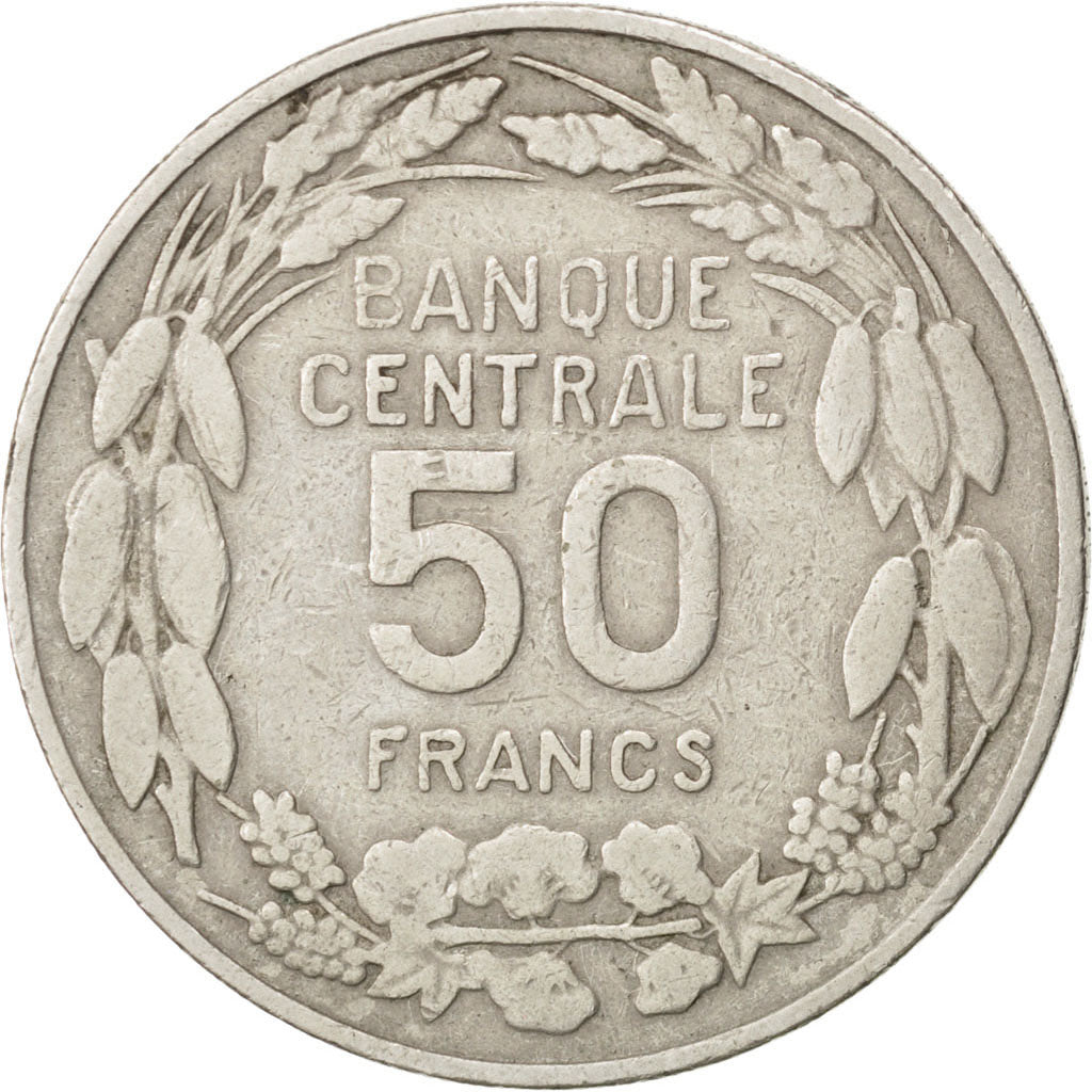 Coin, Cameroon, 50 Francs, 1960, VF(30-35), Copper-nickel, KM:13