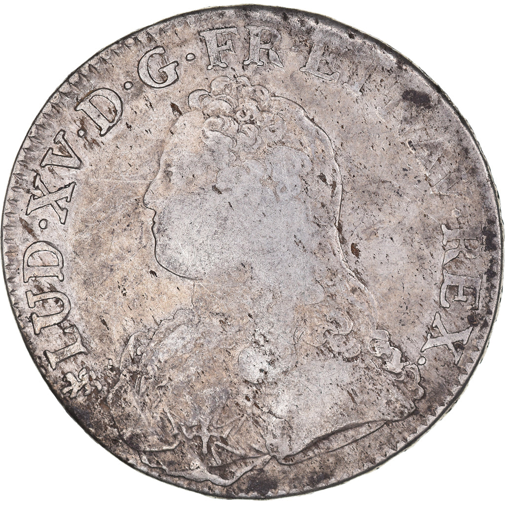 Coin, France, Louis XV, Écu aux branches d'olivier, Ecu, 1726, Nantes