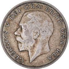 Coin, Great Britain, George V, 1/2 Crown, 1922, VF(30-35), Silver, KM:818.1a