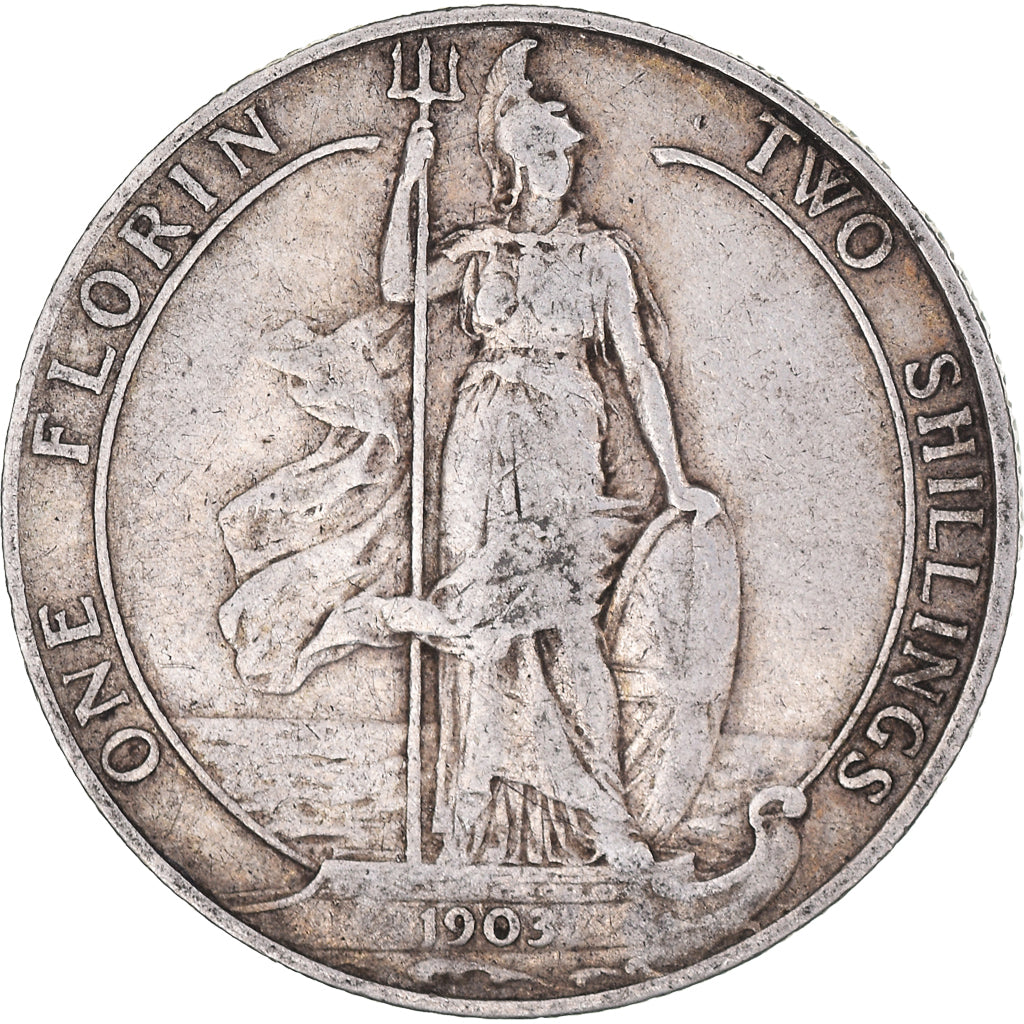 Münze, Großbritannien, Edward VII, Florin, Two Shillings, 1903, S, Silber