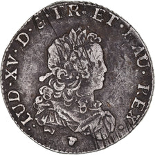 Coin, France, Louis XV, 1/3 Ecu, 1722, Toulouse, Fautée, VF(30-35), Silver