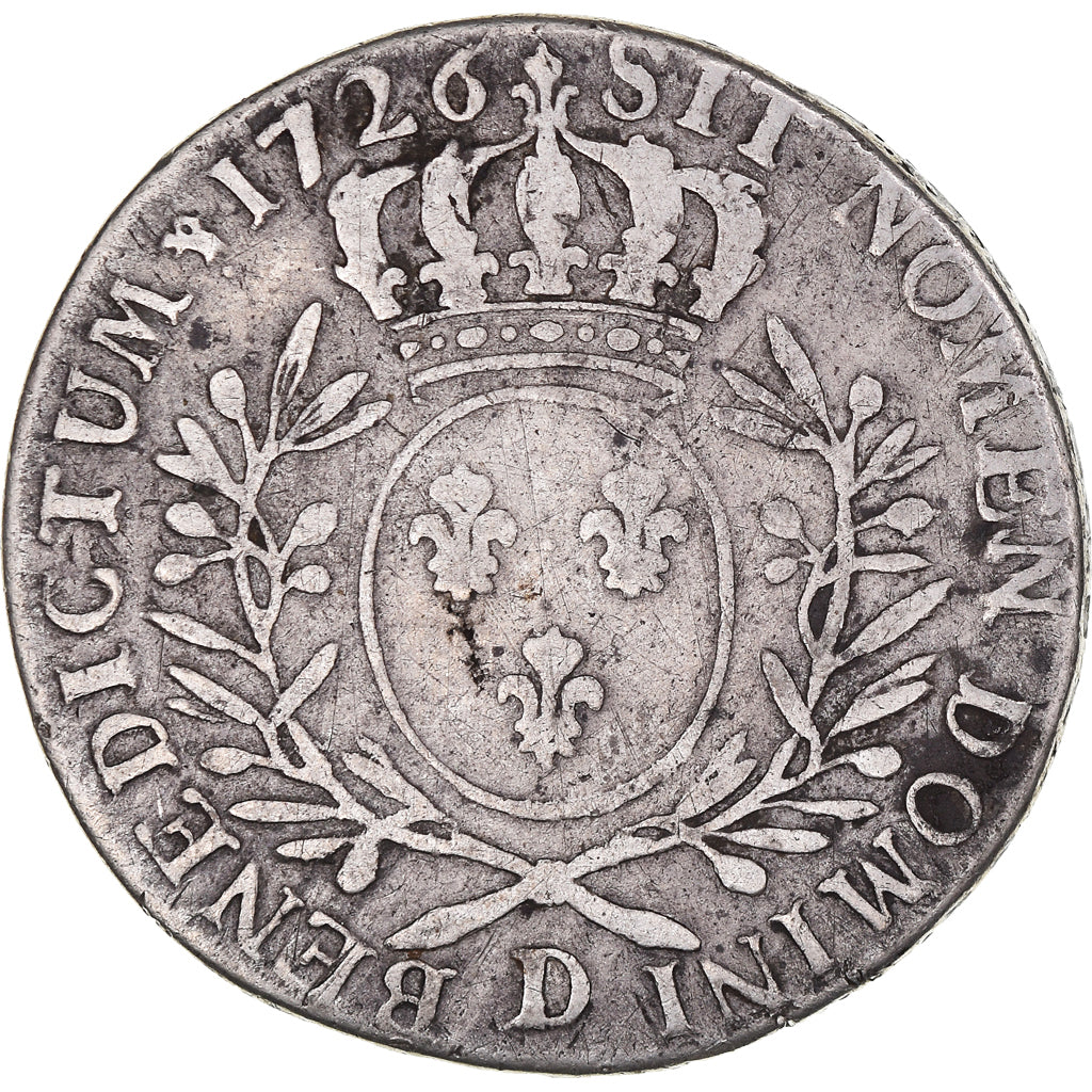 Moneda, Francia, Louis XV, 1/2 Écu aux branches d'olivier, 1/2 ECU, 44 Sols