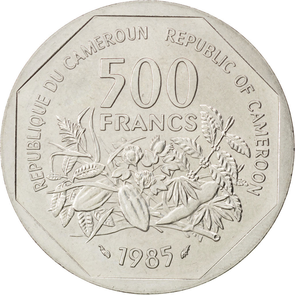 Camerun, 500 Francs, 1985, Paris, SPL, Rame-nichel, KM:E17