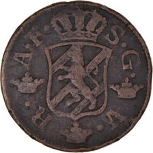 Coin, Sweden, Adolf Frederick, 2 Ore, S.M., 1762, VF(20-25), Copper, KM:461