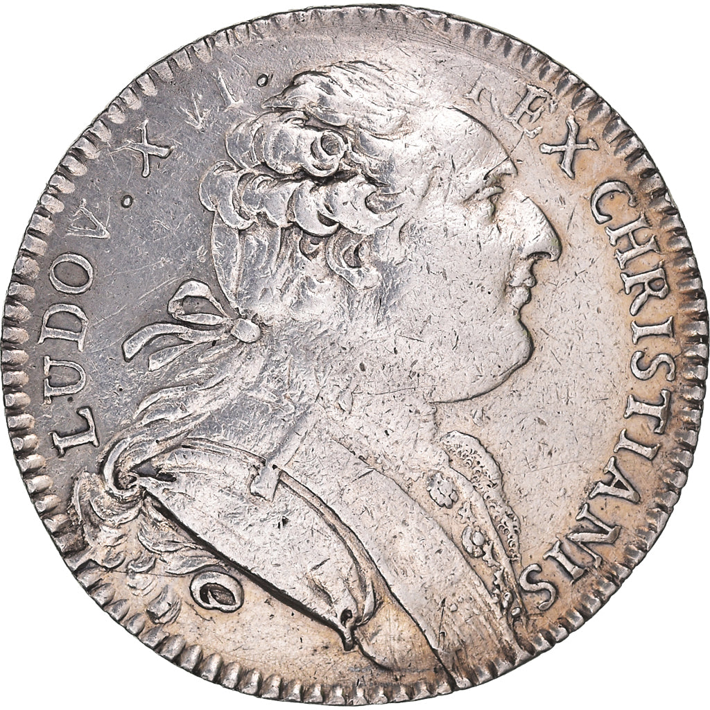 Francia, zeton, Royal, Louis XVI, États de Bretagne, Rennes, 1786, Duvivier