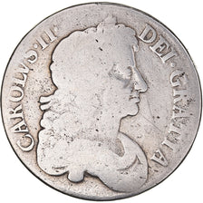 Coin, Great Britain, Charles II, Crown, 1676, F(12-15), Silver, KM:435
