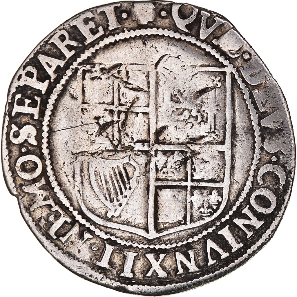 Monnaie, Grande-Bretagne, James I, 12 Shillings, 1623 - 1624, Londres, TB