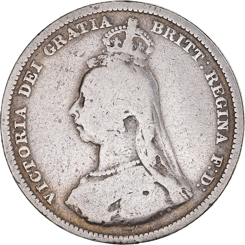 Coin, Great Britain, Victoria, Shilling, 1888, F(12-15), Silver, KM:761