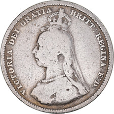 Coin, Great Britain, Victoria, Shilling, 1888, F(12-15), Silver, KM:761