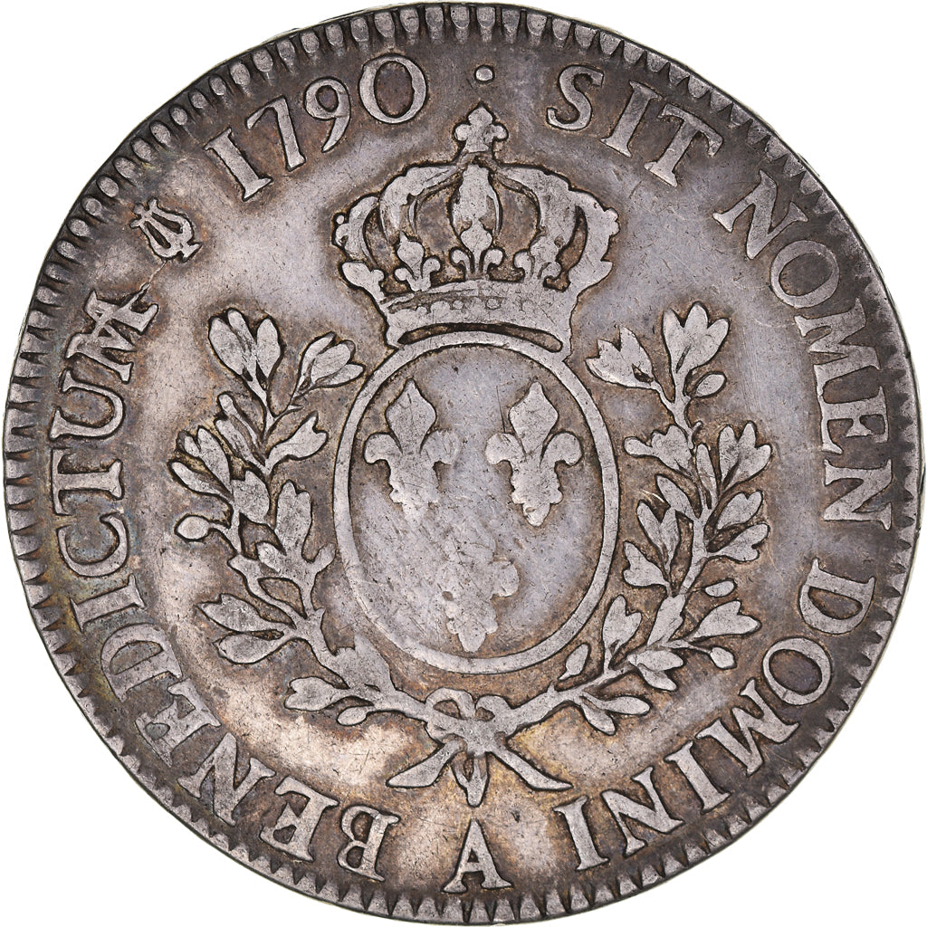 Coin, France, Louis XVI, Écu aux branches d'olivier, Ecu, 1790, Paris