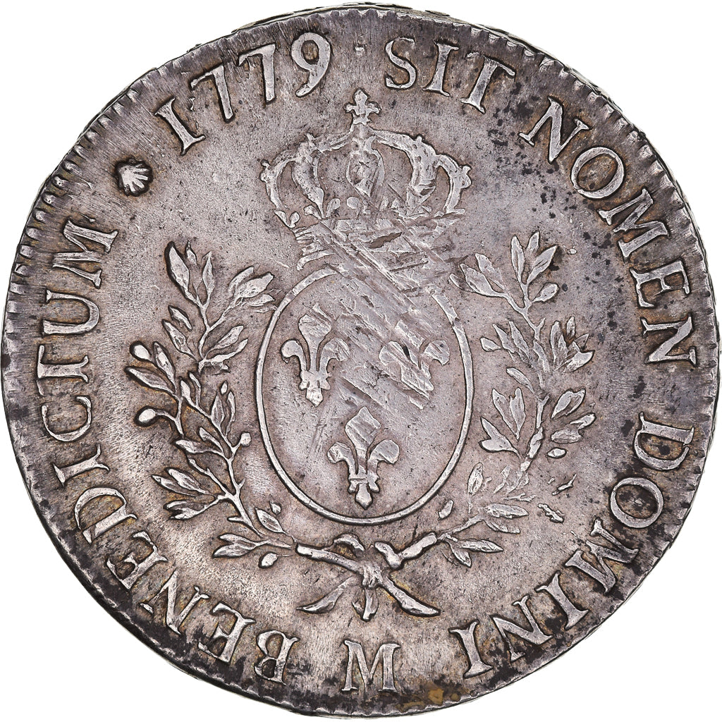 Coin, France, Louis XVI, Écu aux branches d'olivier, Ecu, 1779, Toulouse