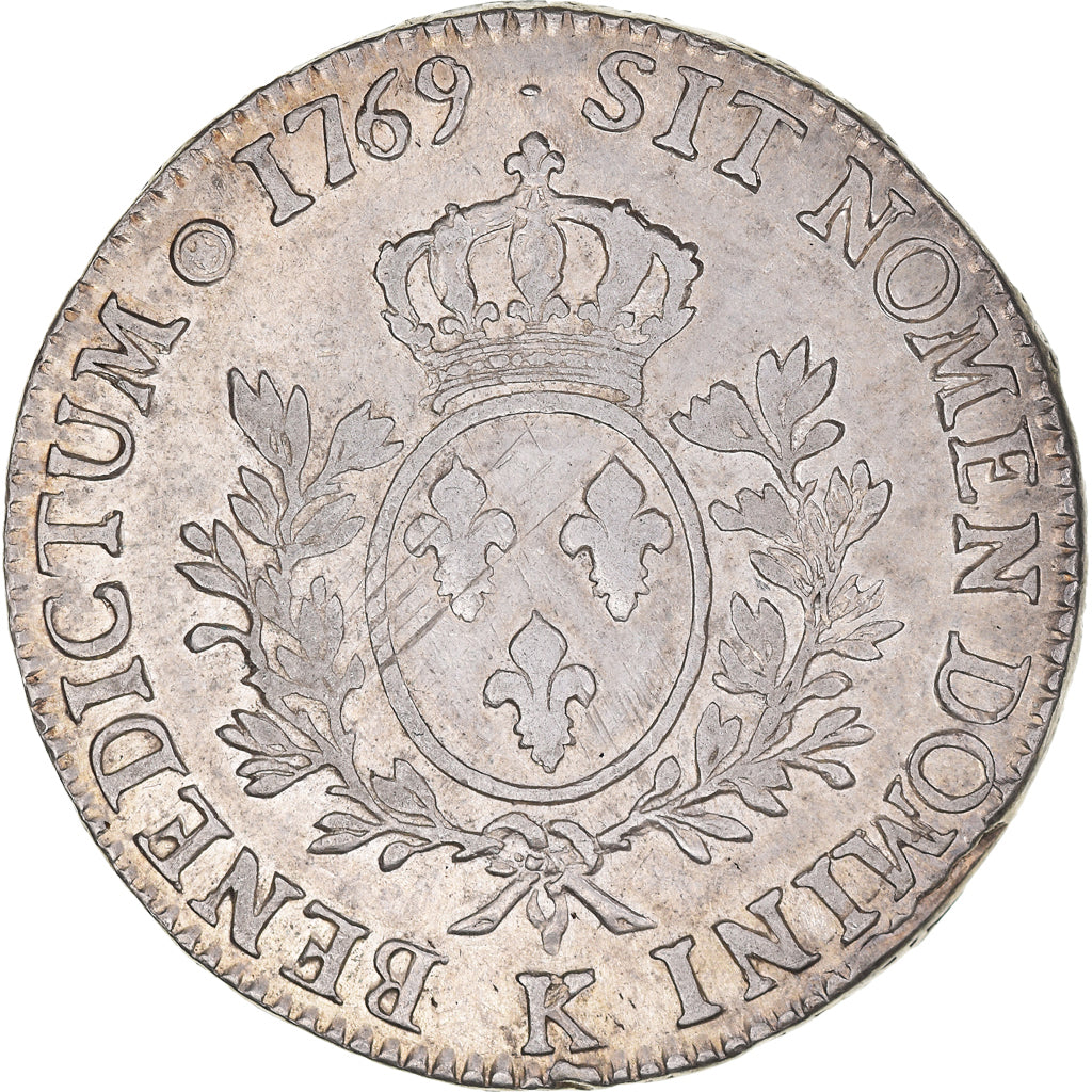 Moneta, Francia, Louis XV, Écu au bandeau, Ecu, 1769, Bordeaux, MB+, Argento