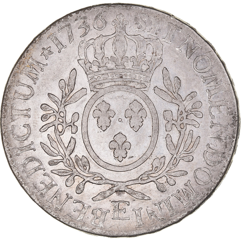 Münze, Frankreich, Louis XV, Écu aux branches d'olivier, Ecu, 1736, Tours, S