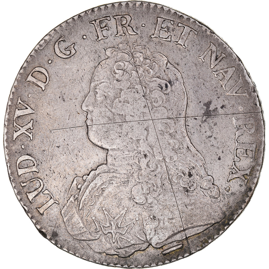 Coin, France, Louis XV, Écu aux branches d'olivier, Ecu, 1738/7, Lille