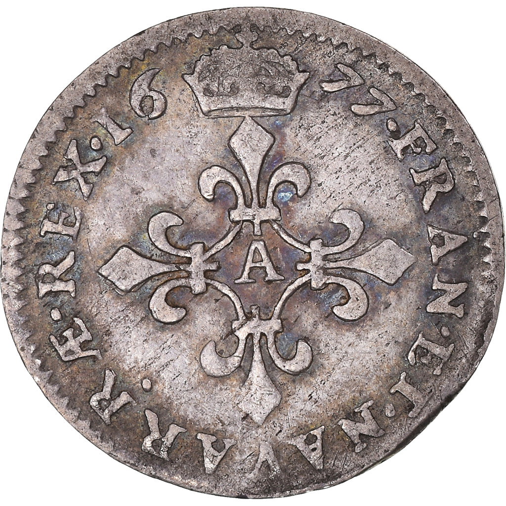 Coin, France, Louis XIV, 4 Sols dits « des Traitants », 4 Sols, 1677, Paris