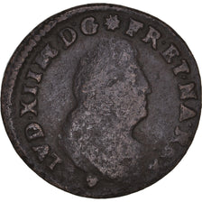 Munten, Frankrijk, Louis XIV, Deux deniers de Strasbourg, 2 Deniers, 1708