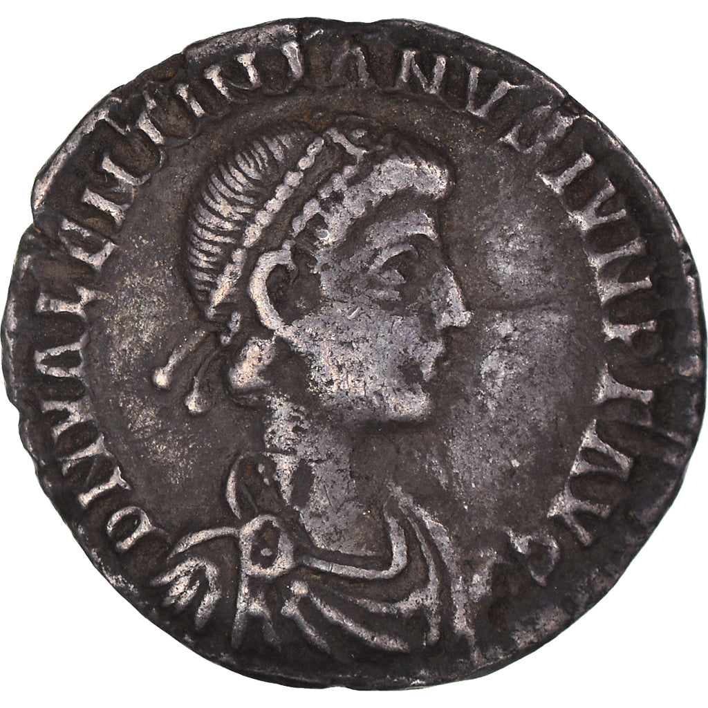 Coin, Valentinian II, Siliqua, 375-392, Aquileia, EF(40-45), Silver, Cohen:60