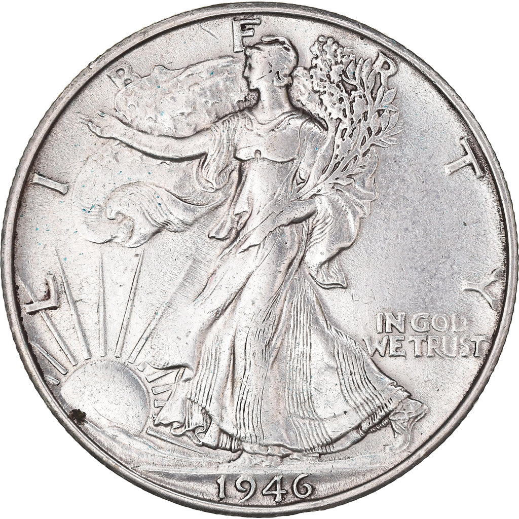 Coin, United States, Half Dollar, 1946, San Francisco, EF(40-45), Silver, KM:142