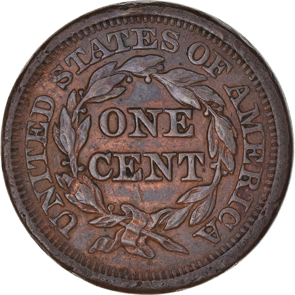 Moneta, USA, Braided Hair Cent, Cent, 1851, U.S. Mint, Philadelphia, EF(40-45)
