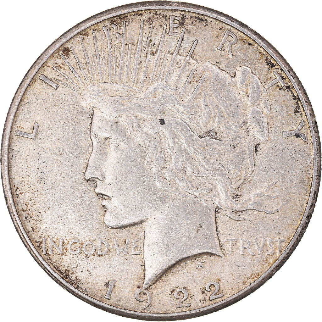 Coin, United States, Peace, Dollar, 1922, San Francisco, VF(30-35), Silver