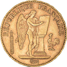 Munten, Frankrijk, Génie, 20 Francs, 1887, Paris, ZF, Goud, KM:825