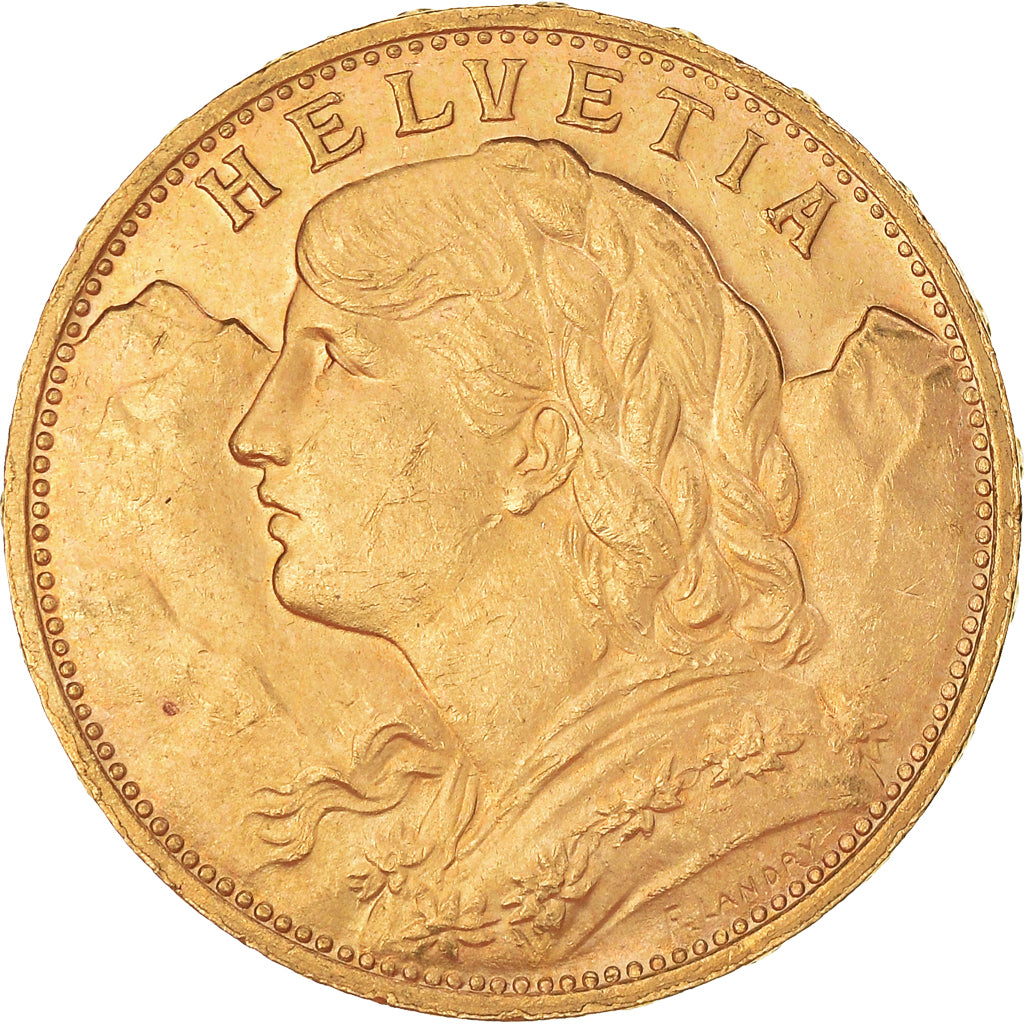 Moneda, Suiza, 20 Francs, 1926, Bern, EBC+, Oro, KM:35.1
