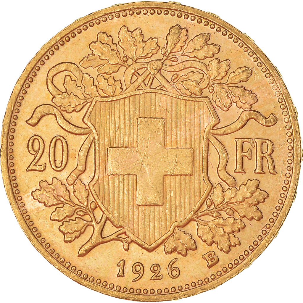 Moneda, Suiza, 20 Francs, 1926, Bern, EBC+, Oro, KM:35.1