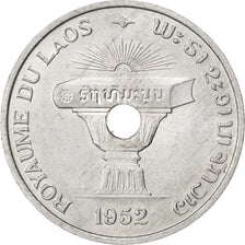 LAO, 50 Cents, 1952, Paris, KM #6, MS(60-62), Aluminum, 31, Lecompte #9, 3.77