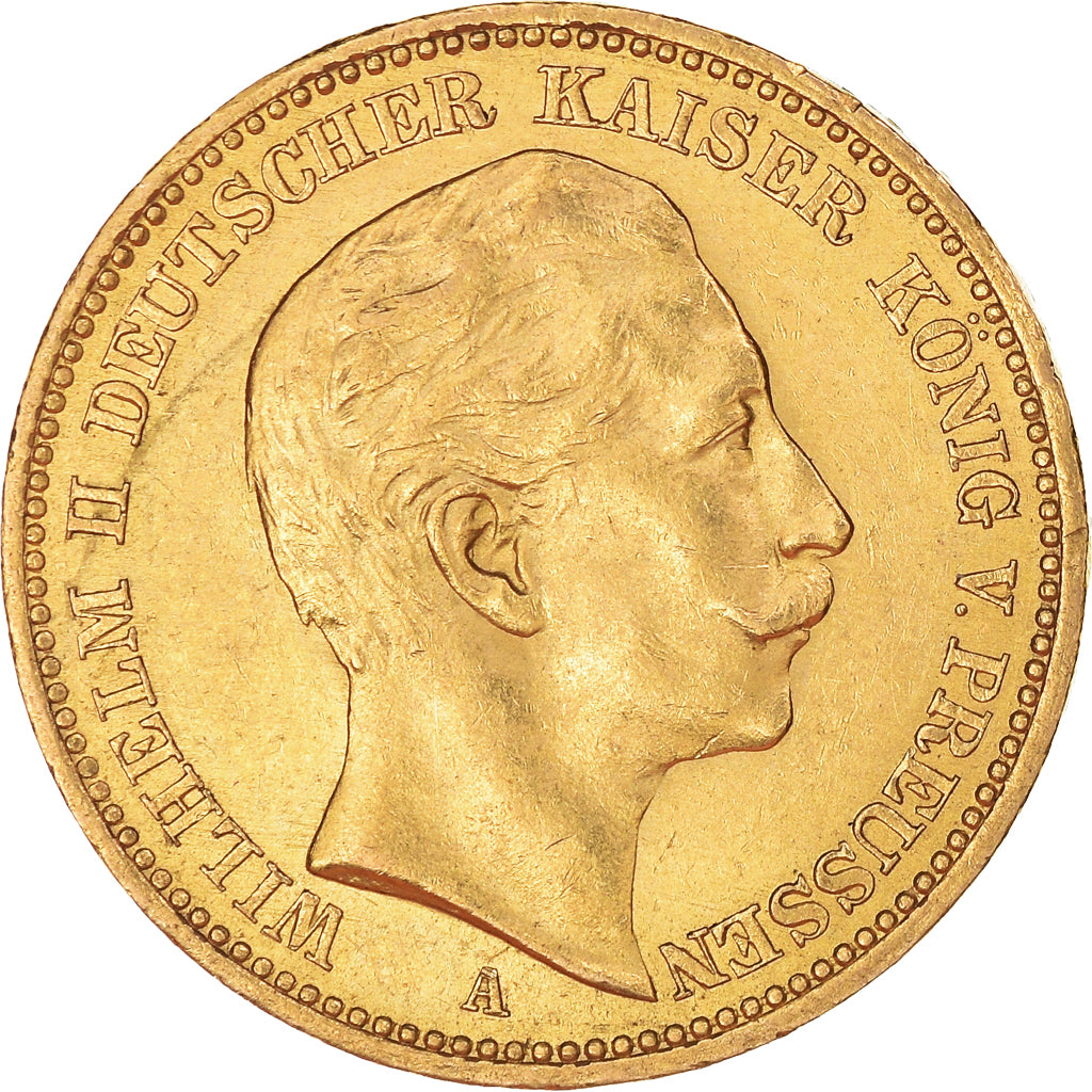 Coin, German States, PRUSSIA, Wilhelm II, 20 Mark, 1898, Berlin, MS(60-62)