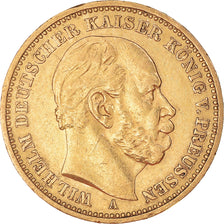 Munten, Duitse staten, PRUSSIA, Wilhelm I, 20 Mark, 1884, Berlin, ZF+, Goud
