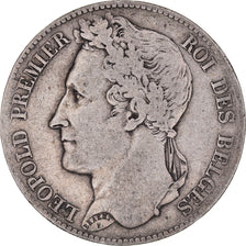 Coin, Belgium, Leopold I, 5 Francs, 5 Frank, 1848, VF(30-35), Silver, KM:3.2