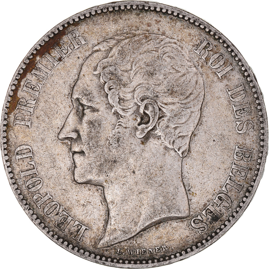 Münze, Belgien, Leopold I, 5 Francs, 5 Frank, 1850, SS, Silber, KM:17