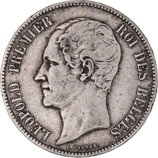 Coin, Belgium, Leopold I, 5 Francs, 5 Frank, 1851, VF(30-35), Silver, KM:17
