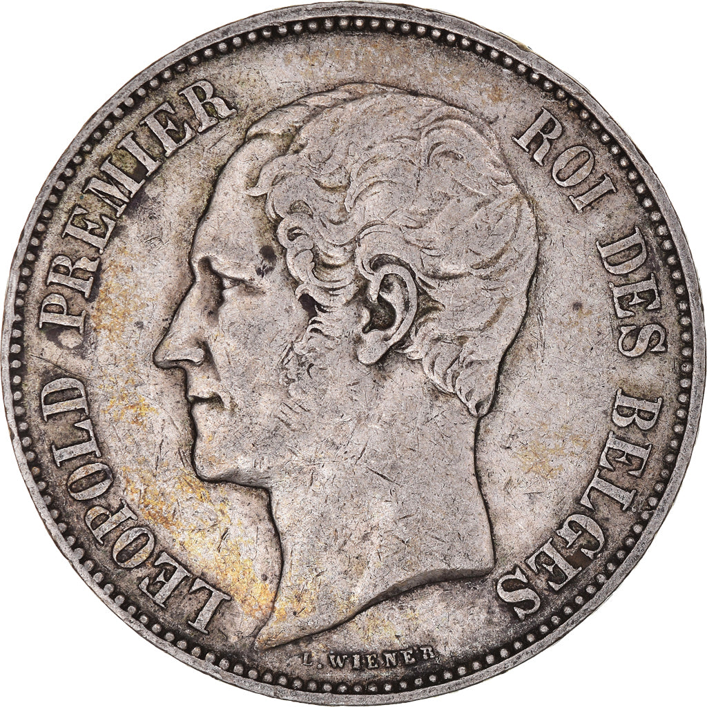 Coin, Belgium, Leopold I, 5 Francs, 5 Frank, 1865, EF(40-45), Silver, KM:17