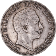 Coin, German States, PRUSSIA, Wilhelm II, 5 Mark, 1904, Berlin, EF(40-45)