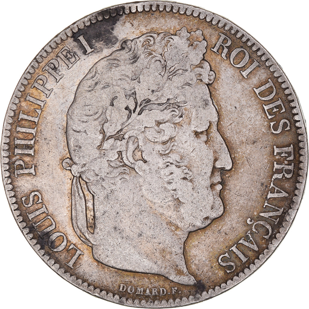 Coin, France, Louis-Philippe, 5 Francs, 1841, Bordeaux, VF(20-25), Silver