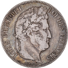 Münze, Frankreich, Louis-Philippe, 5 Francs, 1843, Bordeaux, S+, Silber