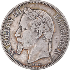 Coin, France, Napoléon III, 5 Francs, 1869, Strasbourg, VF(20-25), Silver