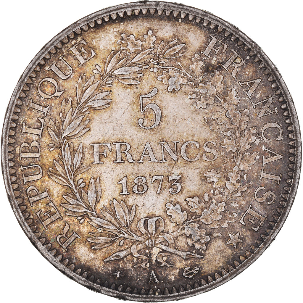 Coin, France, Hercule, 5 Francs, 1873, Paris, AU(50-53), Silver, KM:820.1